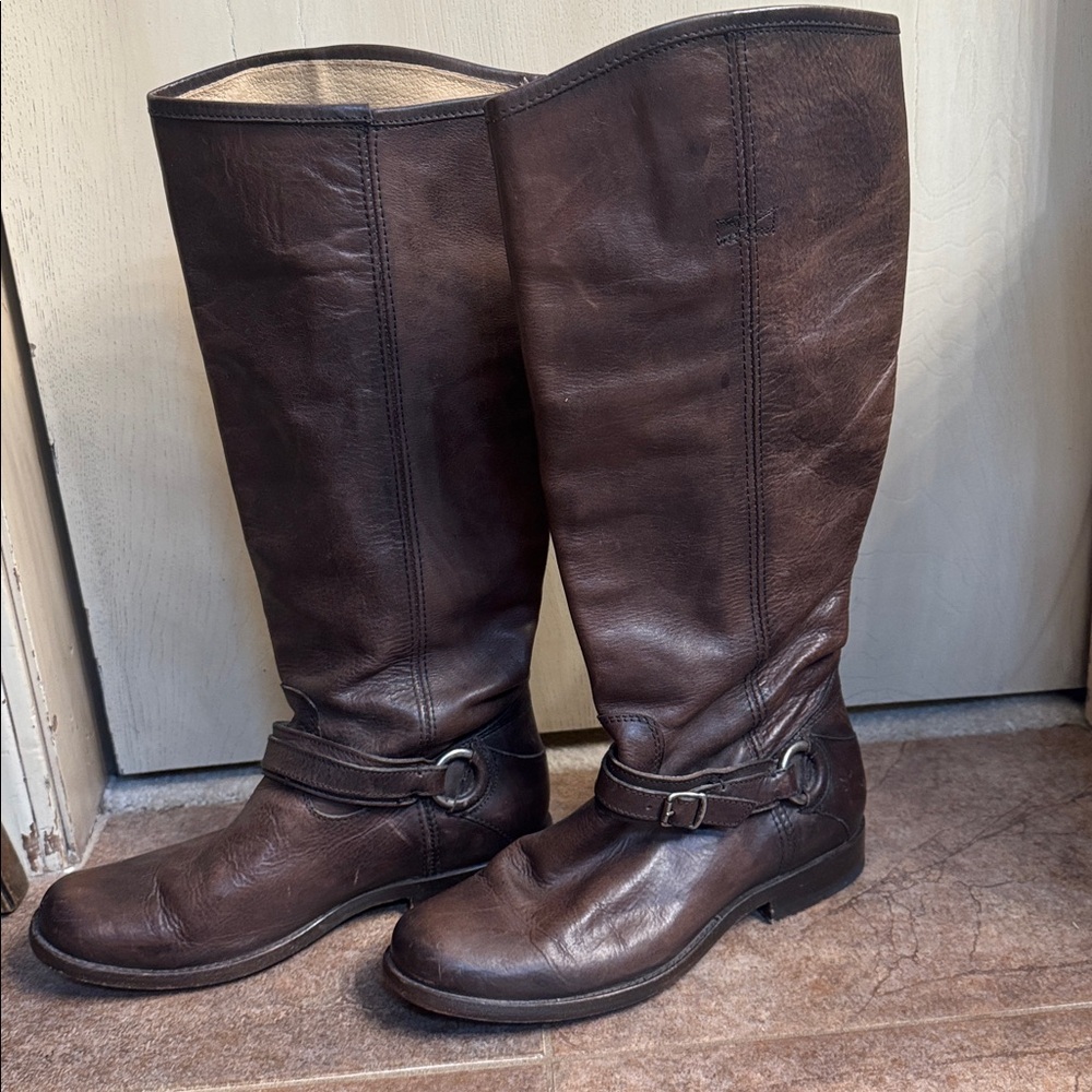 Frye Tan Leather Boots size 7.5